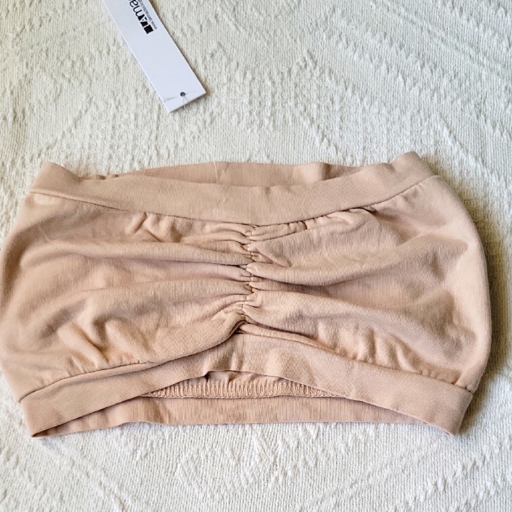 Ruched Tan Bandeau
